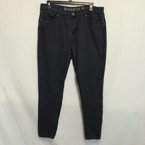 B-188‎ Rock & Stone PLUS SIZE 18W Black Denim Jeggings